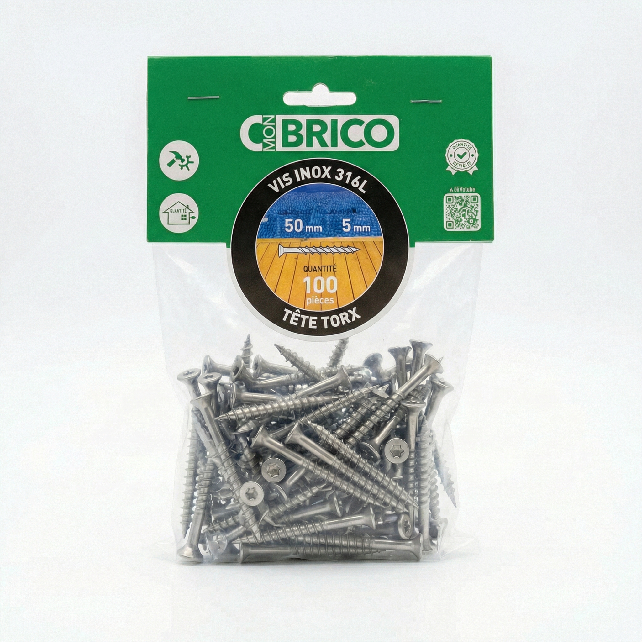 Vis Inox A4 Torx 50X5.0MM / 100PCS