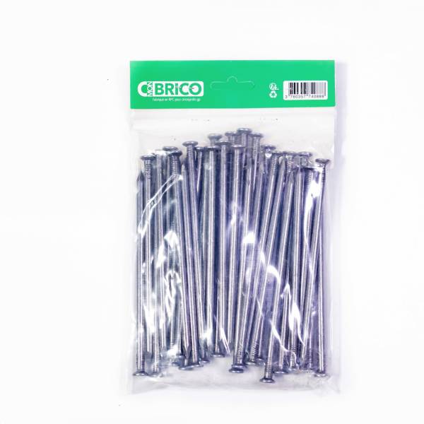 Pointe acier polie Tête Plate 140X5.5MM / 1KG – Image 3